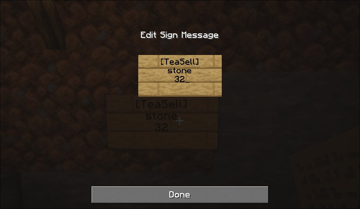 Economy sign editing