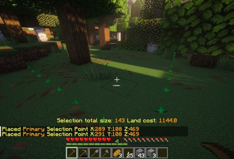 Selecting residence with hoe