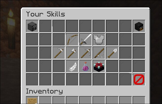 Skills GUI menu